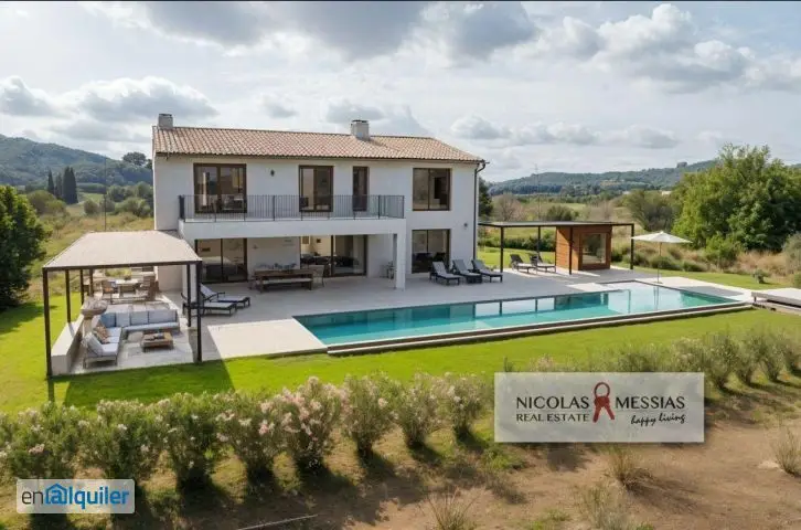 Alquiler Casa Amueblada Lujo Campanet 5 Dormitorios Piscina