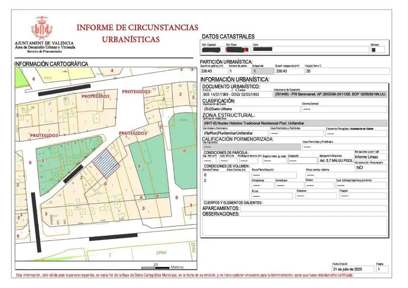 Casa en Benimamet para Reformar o Construir
