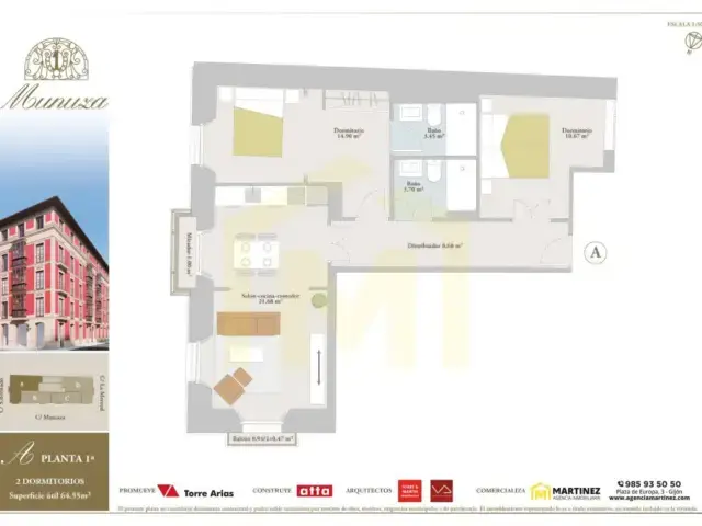 Piso en venta en Barrio del Centro 2 dormitorios