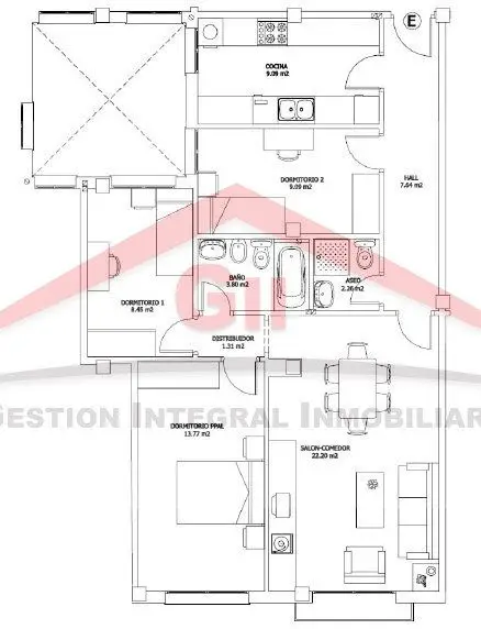 Venta Piso 3 Habitaciones Marmolejo