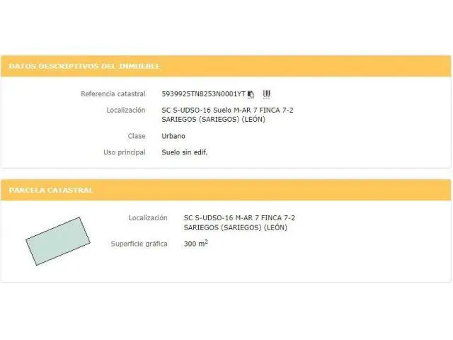 Terreno en Venta Sariegos Leon 300m2