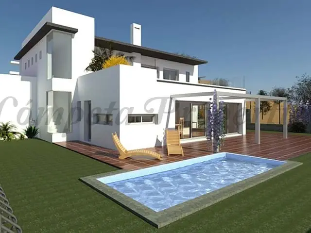 Villa 3 Dormitorios Cómpeta Piscina Privada Vistas al Mar