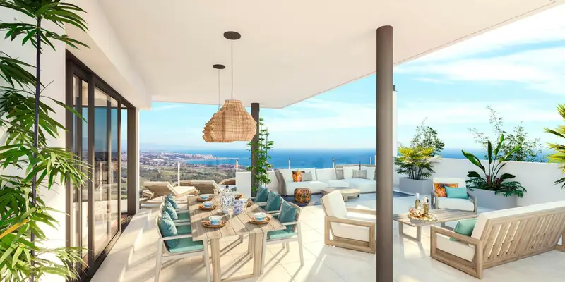 Apartamento 2 Dormitorios Finca Cortesin Vistas al Mar