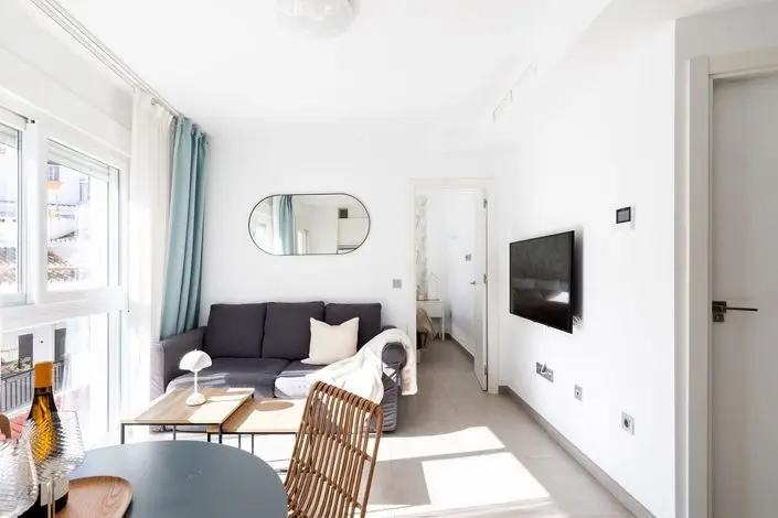 Atico 1 Dormitorio Torremolinos Cerca Playa Vistas Parciales Mar