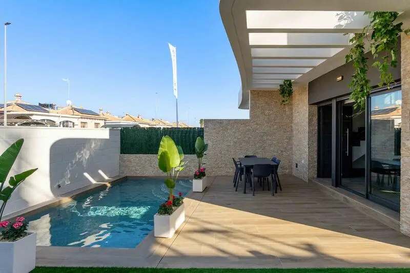 Villa Moderna 3 Dormitorios 3 Baños Piscina Privada Guardamar