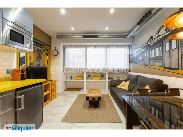 Alquiler Piso Moderno 1 Dormitorio Ciutat Vella Valencia