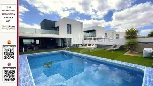 Villa Moderna 3 Dormitorios Costa Aday Fuerteventura Piscina Climatizada