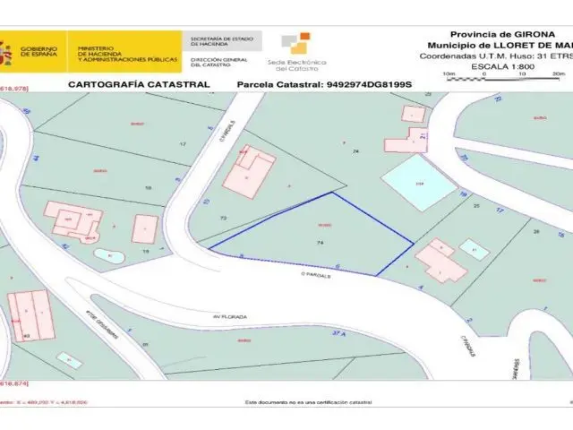 Parcela en Venta Serra Brava Lloret de Mar