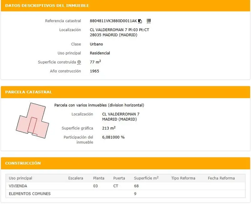 Venta Piso Valdezarza Madrid Cesion Remate Inversion Inmobiliaria