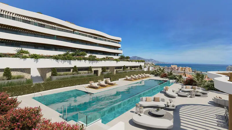Apartamentos de Lujo en Mijas Costa: Vistas al Mar, Piscina, Gimnasio y Spa
