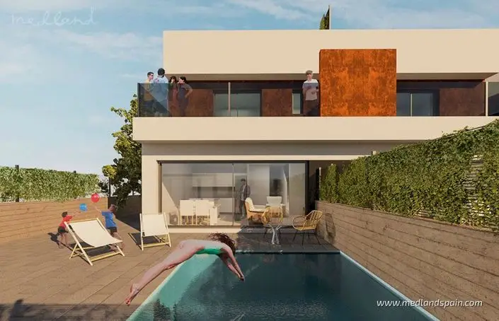 Adosado 3 Dormitorios Piscina Privada Cerca Playa Santiago de la Ribera