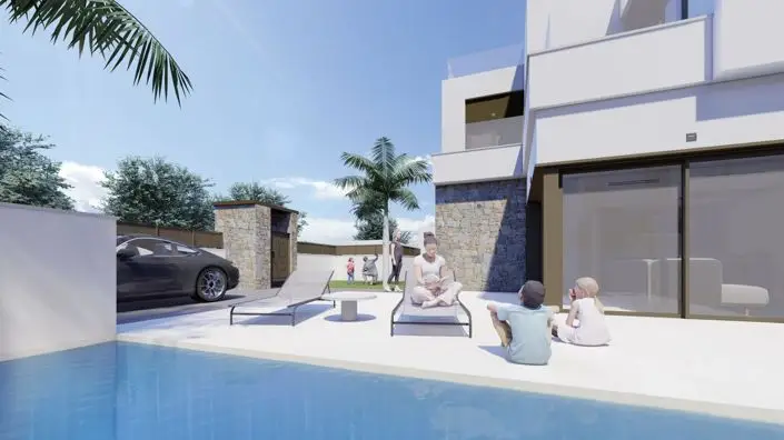 Villa de Lujo 3 Dormitorios Benijofar Piscina Terrazas Solarium