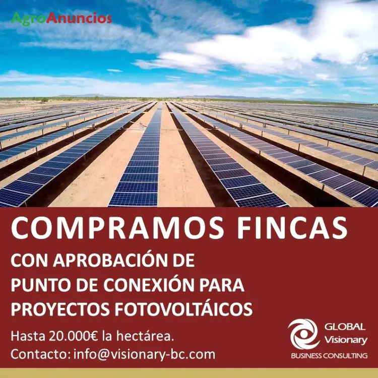 Compra  de Fincas para proyectos fotovoltaicos en Sevilla