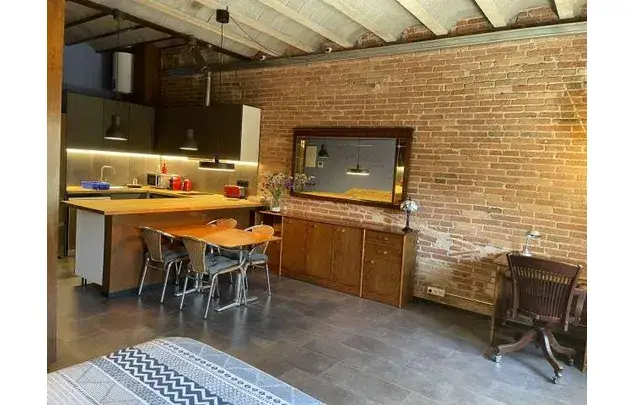 Estudio 40m2 Barcelona Amueblado Aire Acondicionado Balcon