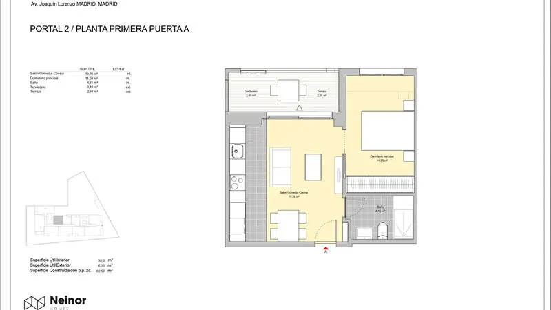 Viviendas de Lujo en Madrid:  Obra Nueva con Terrazas y Zonas Comunes