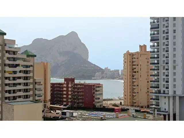 Atico en Calpe con Vistas al Mar y Piscina