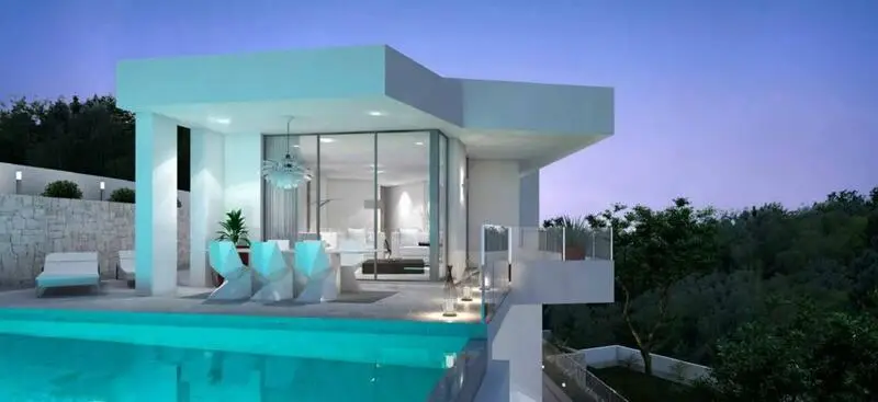 Villa Moderna 3 Dormitorios Moraira Costa Blanca