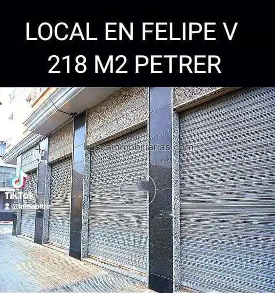 Local Comercial en Venta Petrer Felipe V 218m2