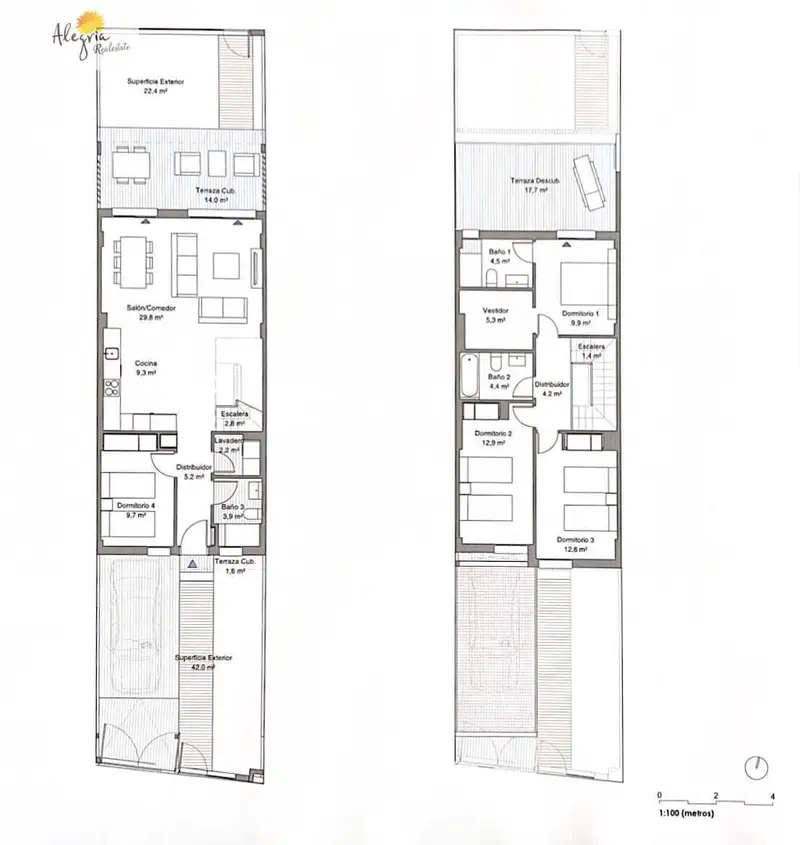 Adosado en Venta Betera Valencia 4 Dormitorios Jardin Piscina Gimnasio