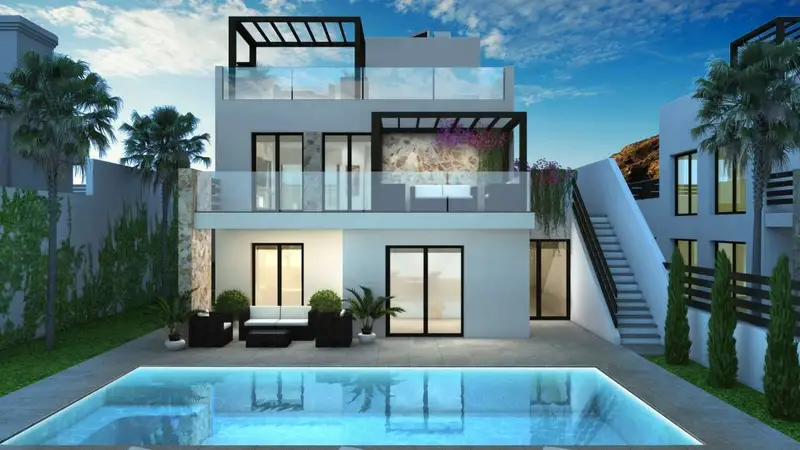 Casa Villa 3 Dormitorios Costa Blanca Lujo Piscina Playa