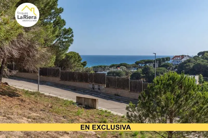 Parcela Edificable 799m2 Arenys de Mar Vistas Despejadas