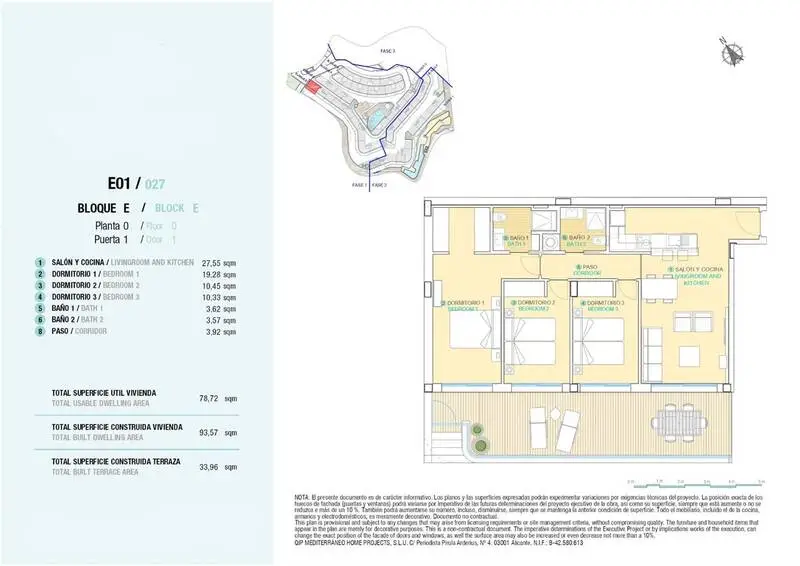 Apartamento 3 Dormitorios Lujo Aguilas Murcia Vistas al Mar
