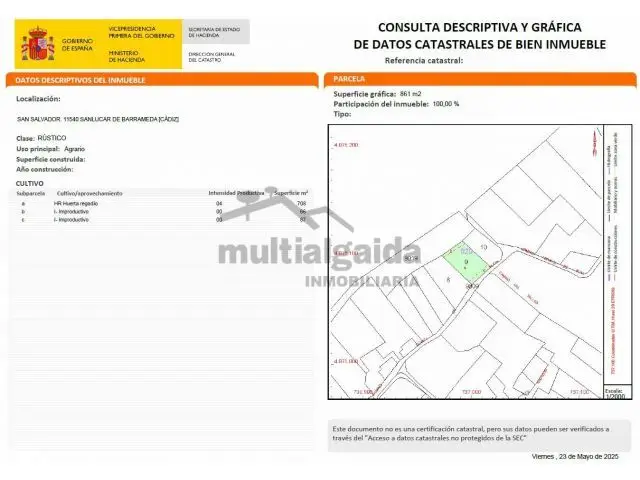 Finca Rustica en Verdigones 3 Sanlúcar de Barrameda