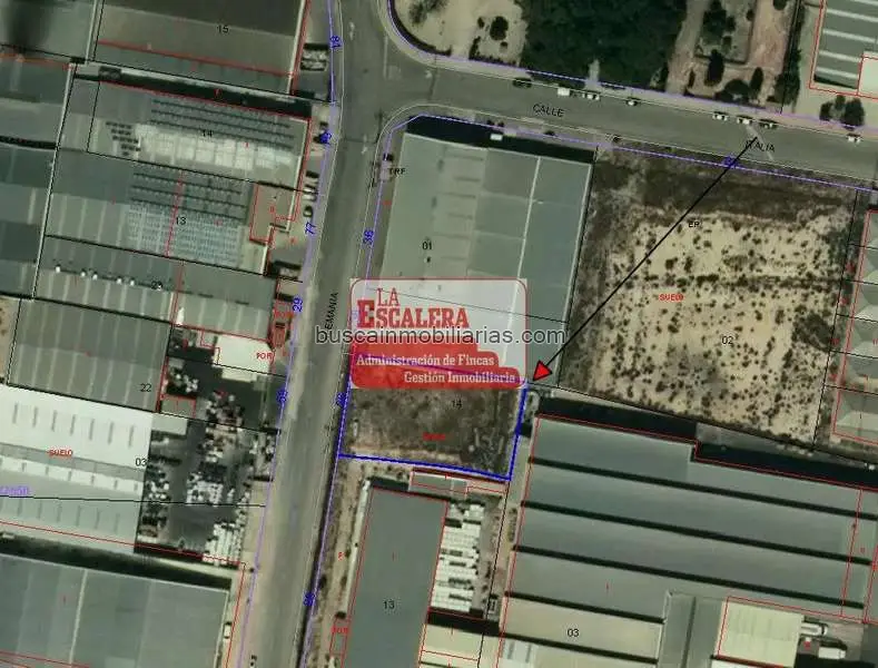 Parcela Industrial en Venta Castalla 1071 m2