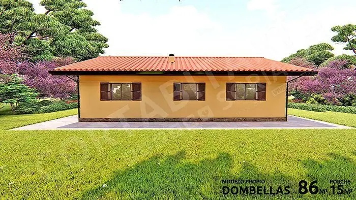 Casa Prefabricada 3 Dormitorios 86m2 Dombellas