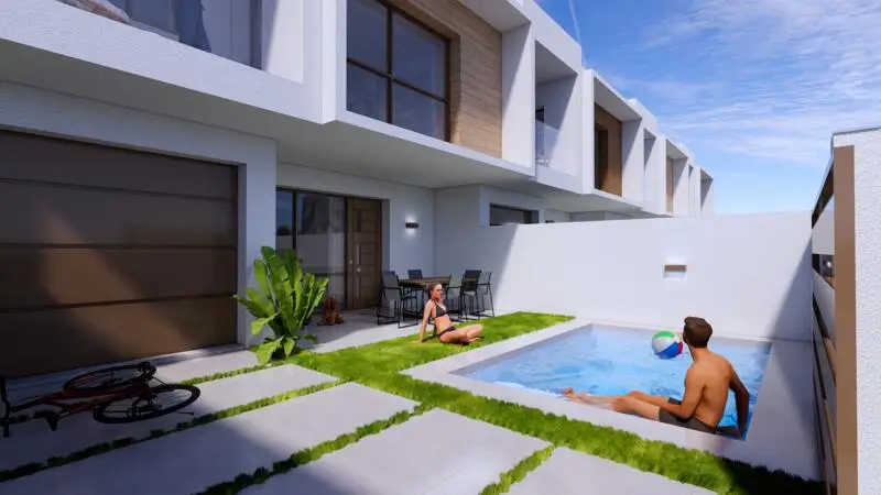 Adosado 3 Dormitorios Piscina Privada Garaje Solarium Los Alcazares