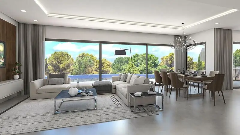 Villa Moderna en Pego con Vistas al Mar y Piscina Infinita