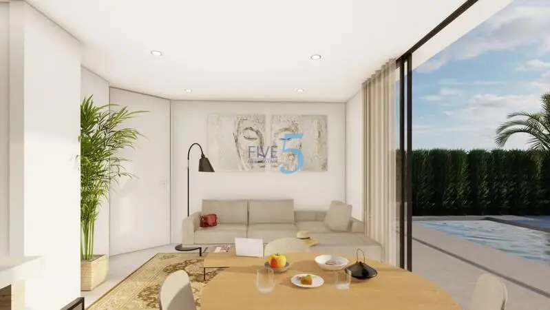 Villa en Los Urrutias Murcia: Moderna 2 Dormitorios Playa Piscina