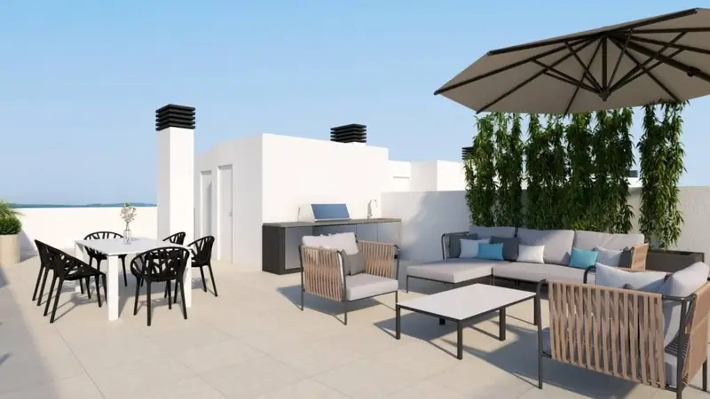 Venta de piso con piscina en Santa Pola