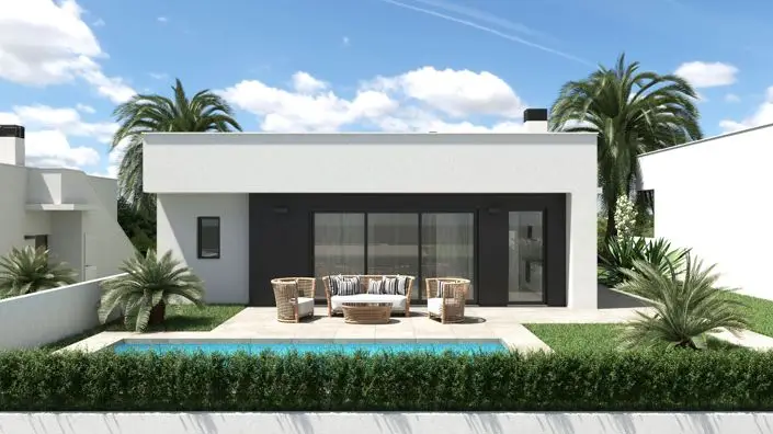 Villa 4 Dormitorios Piscina Golf Moderna Lujo