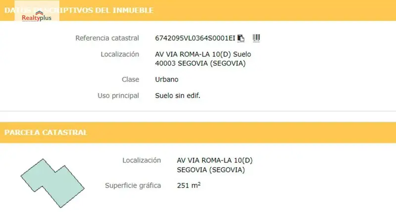 Terreno en Venta en Segovia Capital para Inversores