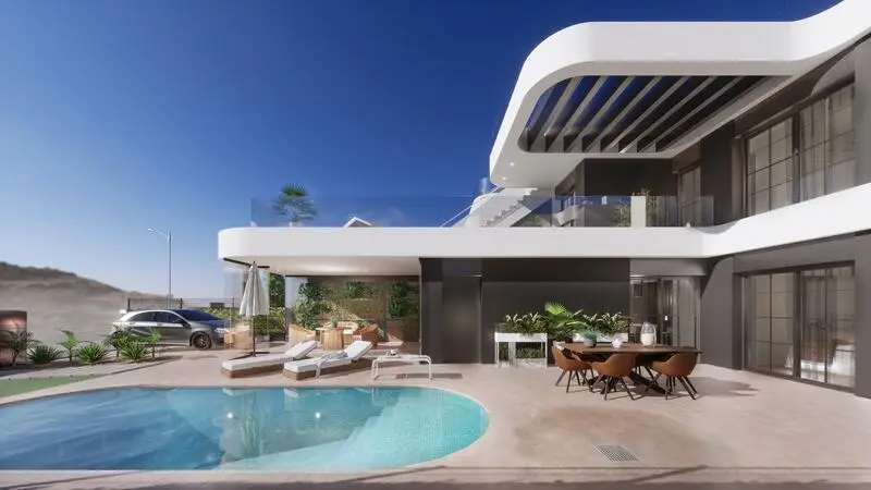 Villa 3 Dormitorios Los Alcázares Jardin Piscina Privada