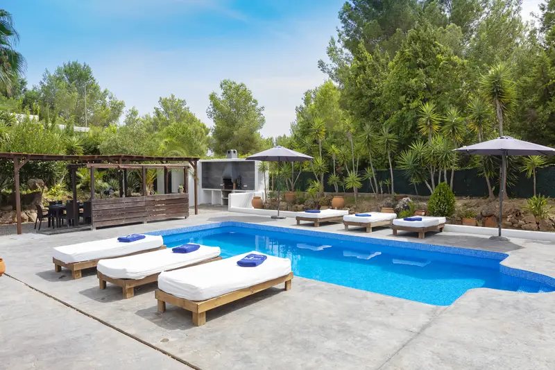 Villa 5 Dormitorios Ibiza Piscina Barbacoa Ideal Familias