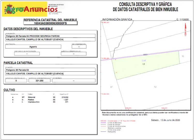 Venta  de Terreno de secano en Cuenca