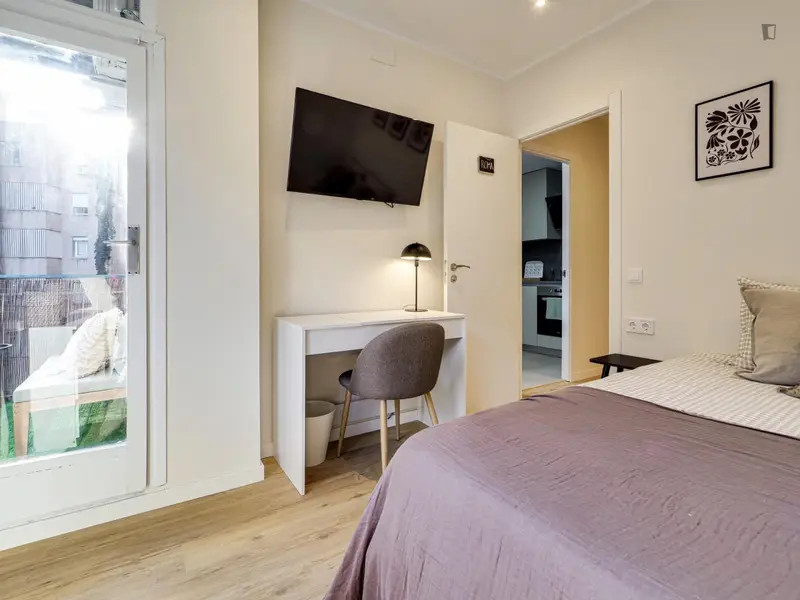Habitacion Doble con Terraza Privada en Barcelona