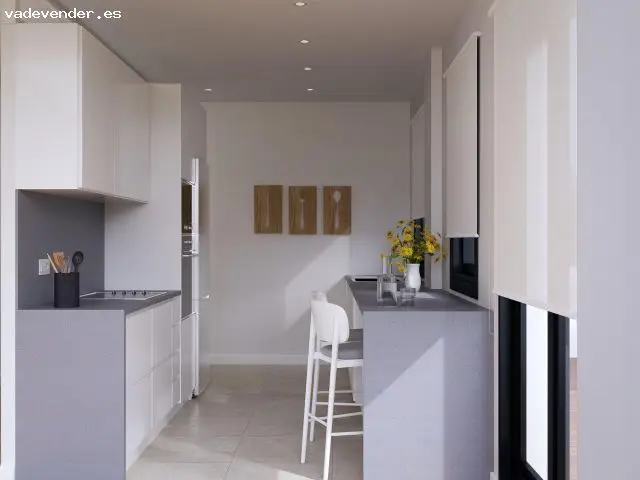 Planta Baja de Obra Nueva con 3 habitaciones y dos baños en centro de Vallirana Vallirana