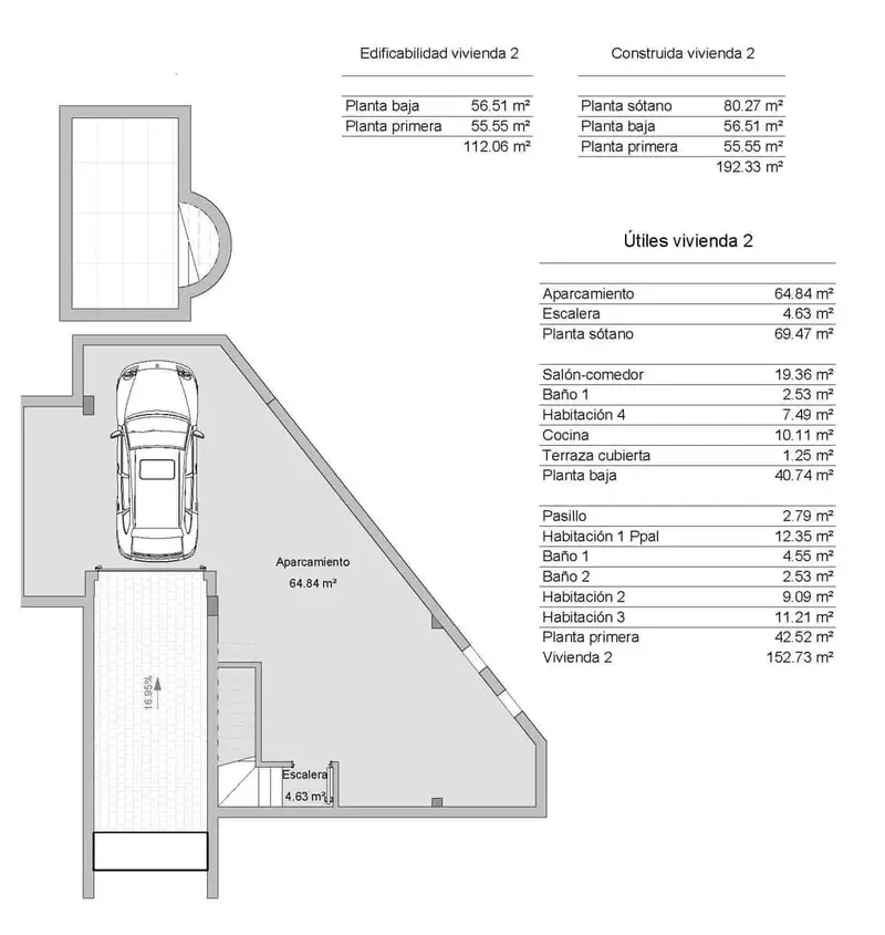 Villa Pareada en Los Alcázares 4 Dormitorios Piscina Nueva