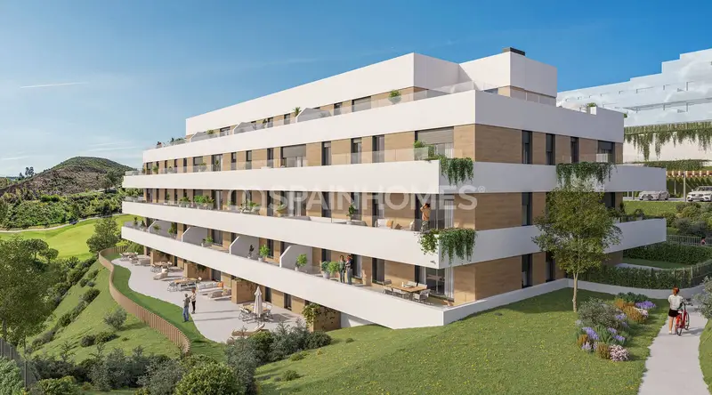 Apartamentos de Golf en un Complejo con Piscina en Mijas Málaga