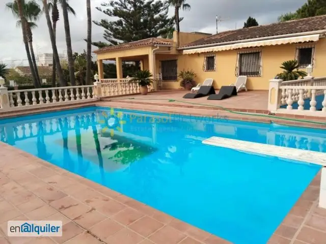Alquiler Casa Piscina Terraza Oliva Nova