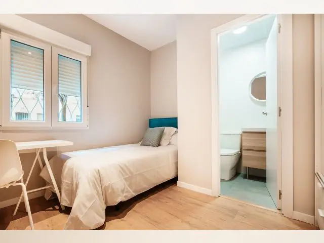 Habitacion Alquiler Getafe Amoblada Baño Privado Estudiantes Profesionales