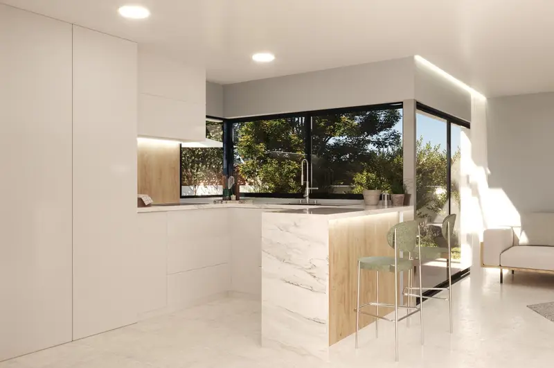 Villa Moderna en Alfaz del Pi con Terraza y Jardin Privado