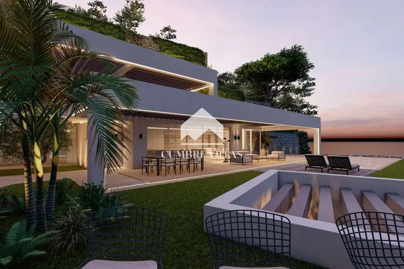 Parcela Edificable con Proyecto Villa Moderna en La Herradura