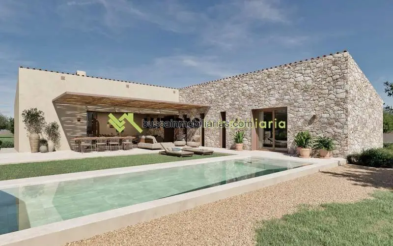 Finca Rustica en Llubí con Proyecto de Vivienda Moderna