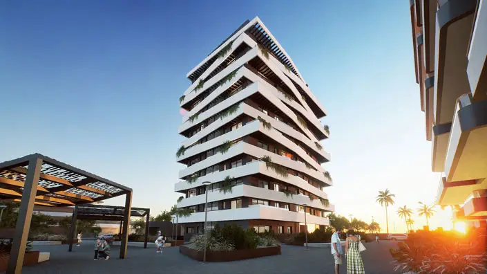 Apartamento 2 Dormitorios Lujo Malaga Primera Linea de Playa