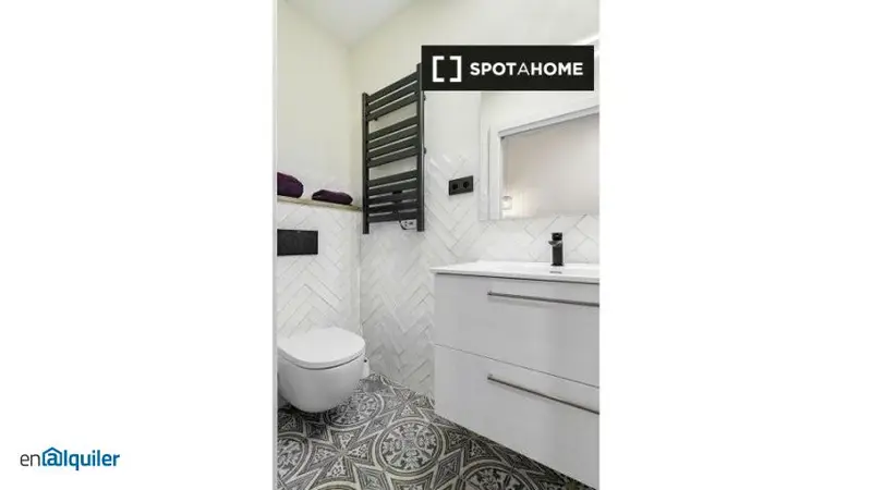 Apartamento amueblado de 1 dormitorio en Madrid