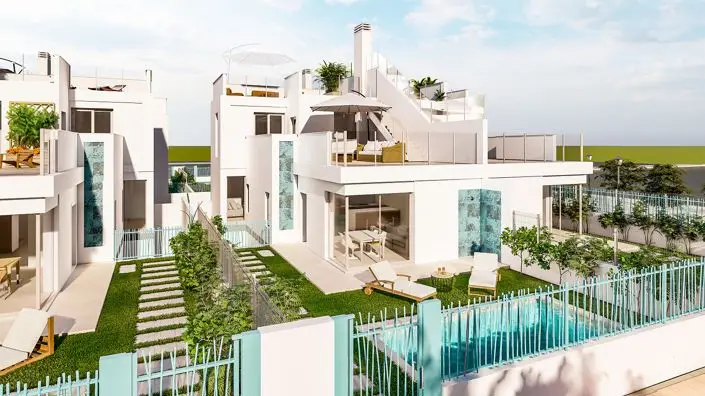 3 Dormitorios Villa con Piscina Privada en Los Alcázares